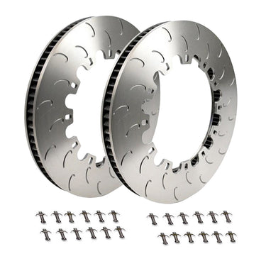 AP Racing 380x30mm Replacement Rear Brake Rotor Rings for Porsche (OEM Iron)